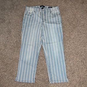 Striped Capri Nine West Jeans